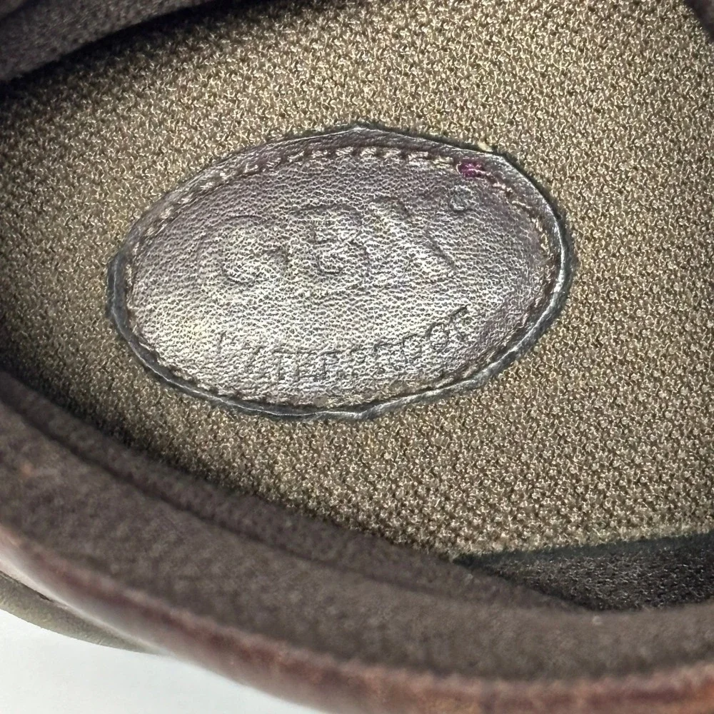 GBX Sacramento Hiking Boots Men 12M Brown Leather Waterproof Distressed Gorpcore